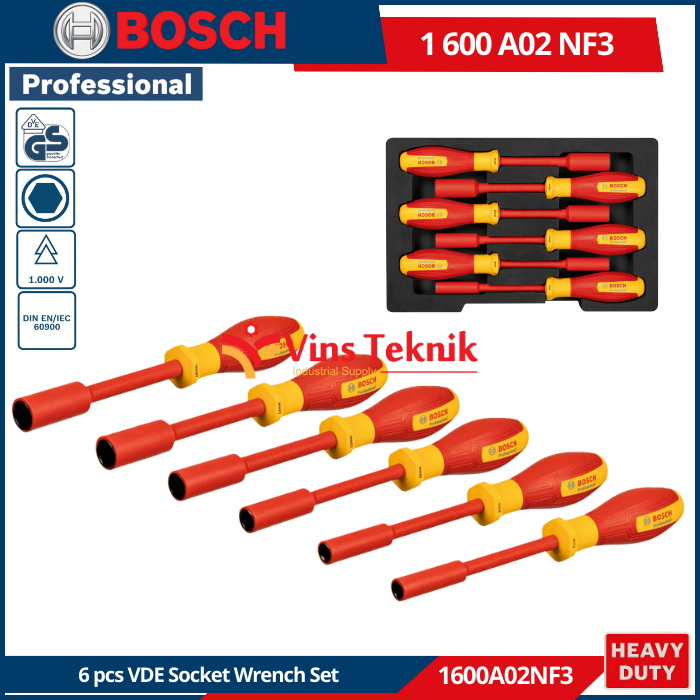 3 Pcs Set Tang Listrik Cr-V TOTAL THT2K0302