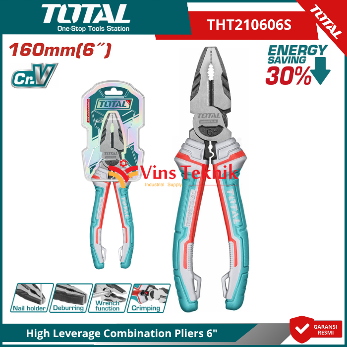 3 Pcs Set Tang Listrik Cr-V TOTAL THT2K0302