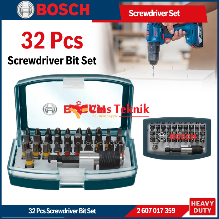 BOSCH X-Line Mata Obeng Set Screwdriver Bit Set 32Pcs 2607017359