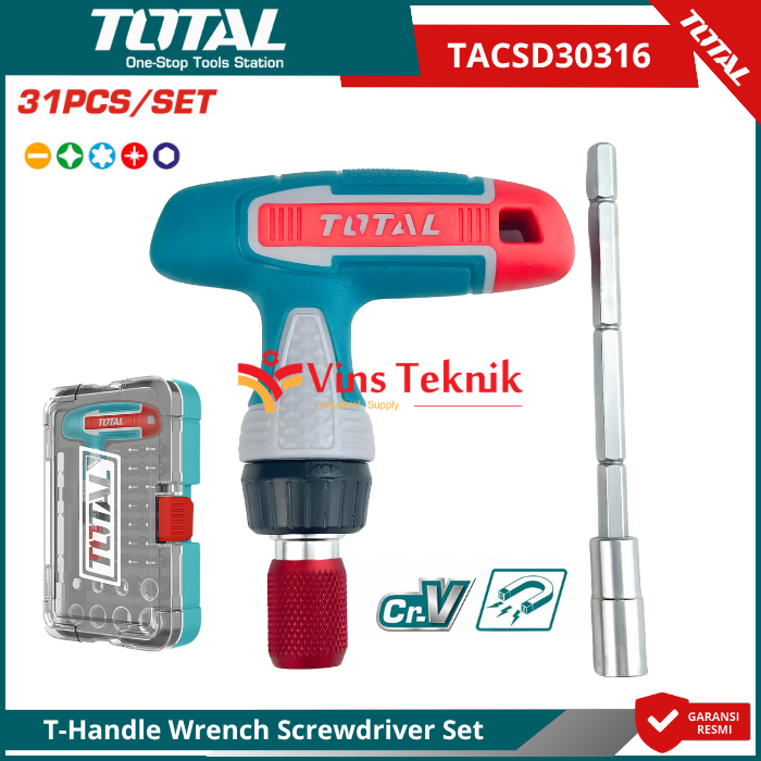 3 Pcs Set Tang Listrik Cr-V TOTAL THT2K0302