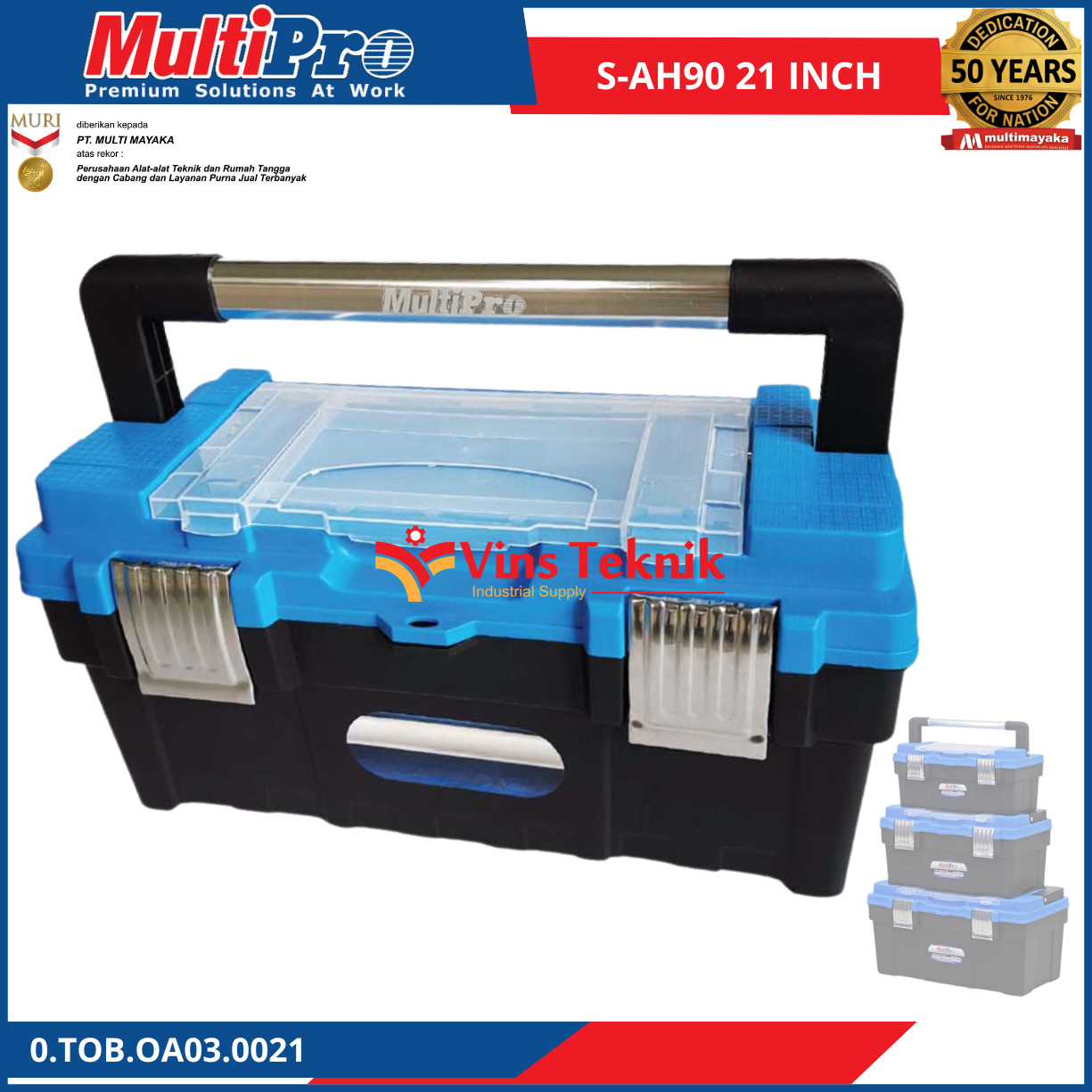 3 Pcs Set Tang Listrik Cr-V TOTAL THT2K0302