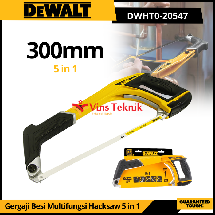 DEWALT DWHT0-20547 Gergaji Manual Gergaji Besi Multifungsi Hacksaw 5 in 1 300mm DWHT0 20547