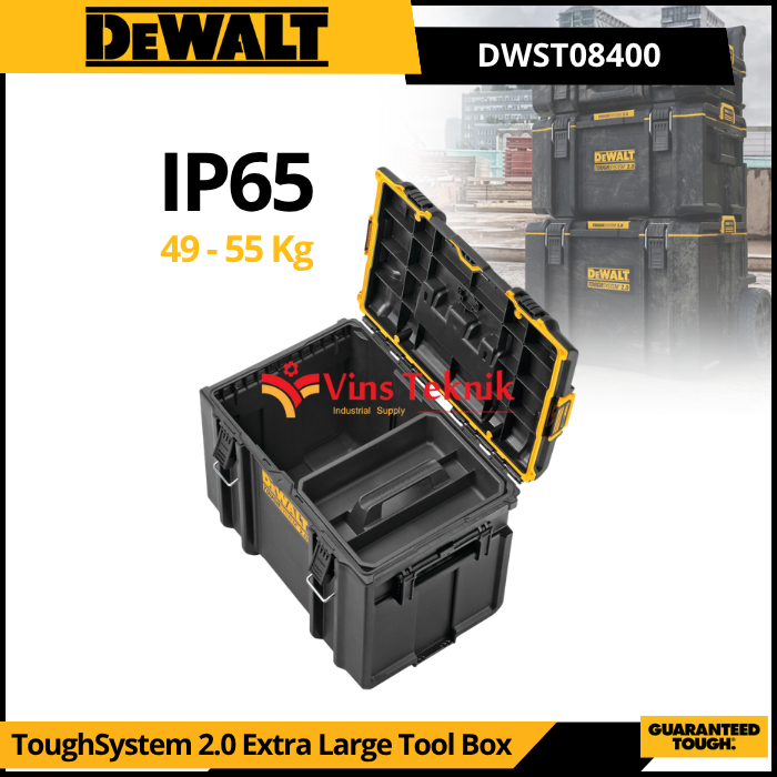 DEWALT DWST08400 Tool Box ToolBox Kotak Alat Perkakas Toughsystem 2.0 Extra Large DWST 08400