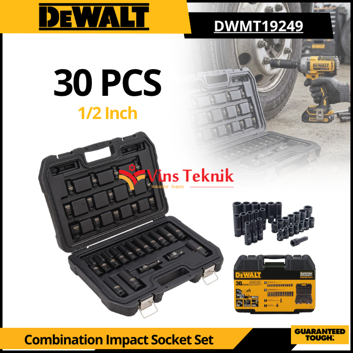 DEWALT DWMT19249 Mata Socket Set Combination Impact Socket Set 30pcs 1/2" DWMT 19249