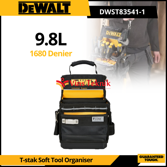 DEWALT DWST83541-1 Tas Alat Tas Pinggang T-stak Soft Tool Bag Organizer Electrician Pouch DWST 83541 1